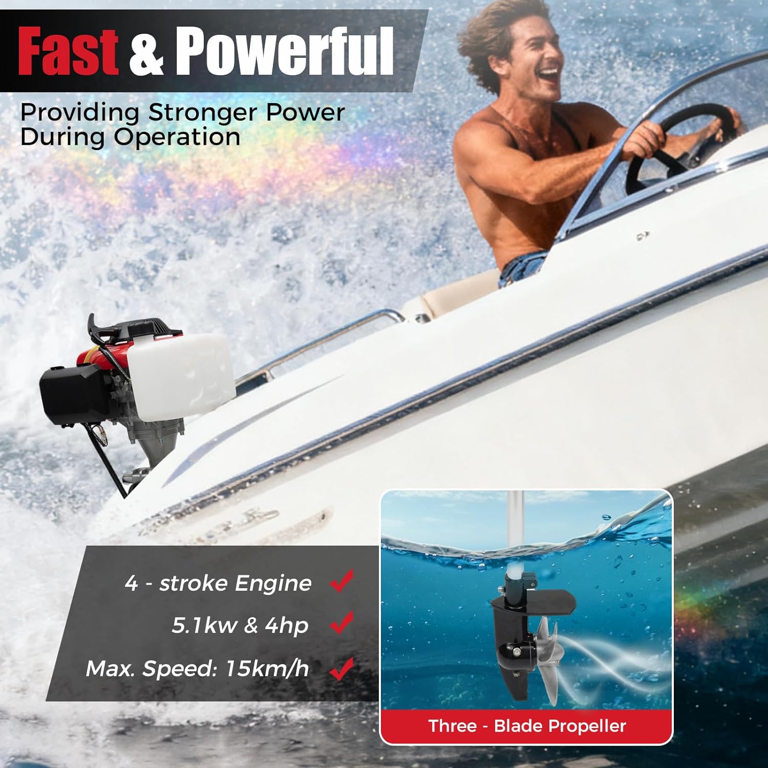 4-PS-Außenbordmotor, 4-Takt-Bo – Fishing Boat Outboard Motor Bewertung und Preis